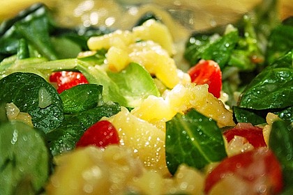 Kartoffelsalat mit Tomate und Feldsalat 2