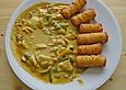 H&uuml;hnercurry mit Kokosmilch