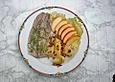 Matjesfilet mit &Auml;pfeln und Pellkartoffeln