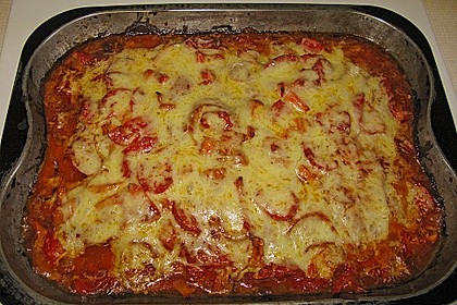 Hackfleisch auf dem Blech