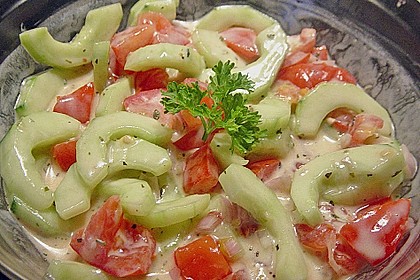 Gurken - Tomaten Salat 1