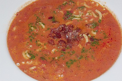 Tomatensuppe mit Nudeln nach Oma Josi 6