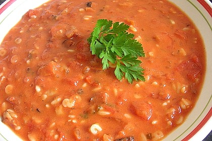 Tomatensuppe mit Nudeln nach Oma Josi 5