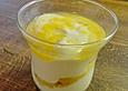 Orangen-Amaretto-Quark Dessert