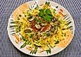 Nudeln mit Pilz-Gorgonzola-Sauce