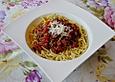 Spaghetti mit feiner Hackfleischsauce
