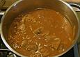 Gulasch von Rind und Schwein mit Paprikagem&uuml;se und Nudeln