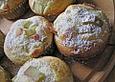 Rhabarbermuffins mit Marzipan