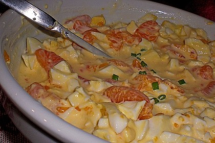 Eiersalat mit Mandarinen