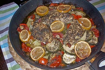 H&auml;hnchen mediterran mit Knobi-Kr&auml;utersauce 3