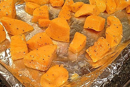 Ger&ouml;steter Butternutk&uuml;rbis 2