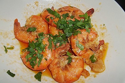 Gambas in roter So&szlig;e