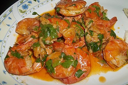 Gambas in roter So&szlig;e 1