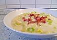 Schnelle Lauchcremesuppe mit Bacon