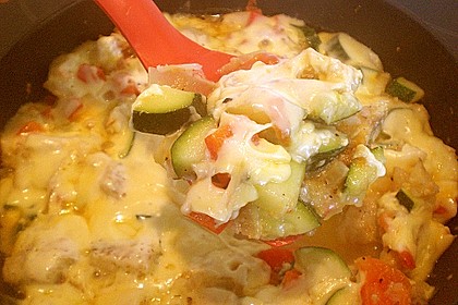 Zucchini-Pangasius Pfanne