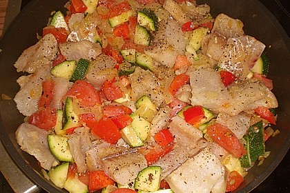 Zucchini-Pangasius Pfanne 2