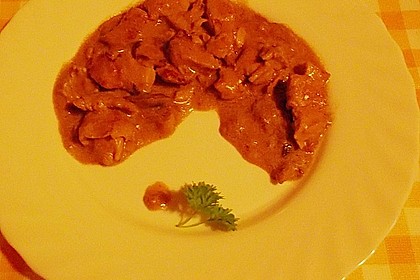 Rahmgeschnetzeltes mit Reis