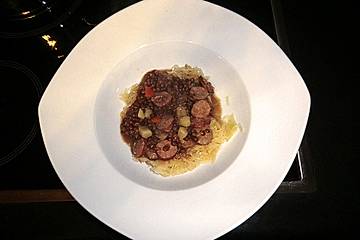 Linsen mit Sauerkraut