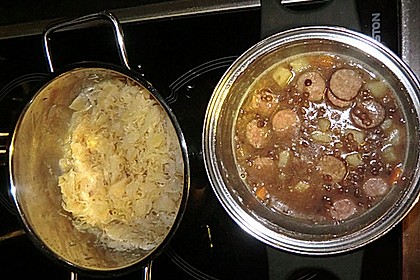 Linsen mit Sauerkraut 1