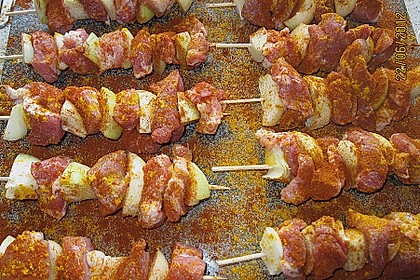 Schaschlik in So&szlig;e