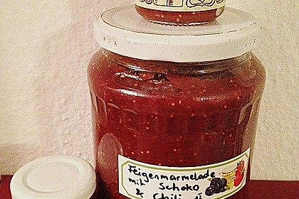 Feigenmarmelade mit Schoko und Chili
