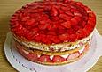 Biskuit-Erdbeertorte