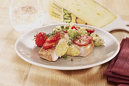 Putensteaks mit Couscous mit LEERDAMMER Caract&egrave;re&reg;