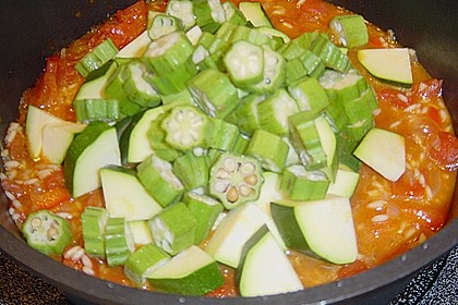 Cajun-Garnelenreis mit Okraschoten 2