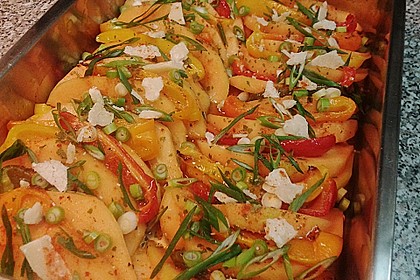 Paprika-Melonen-Salat