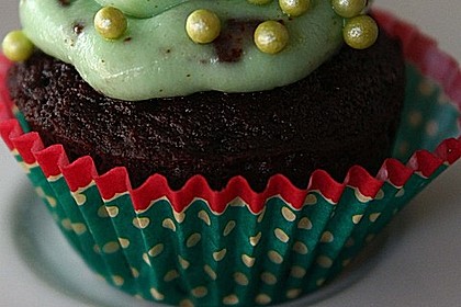 Schoko-Mint Cupcakes mit After-Eight Frosting 18