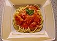 Spaghetti mit H&auml;hnchen-Knoblauch-Tomatensauce