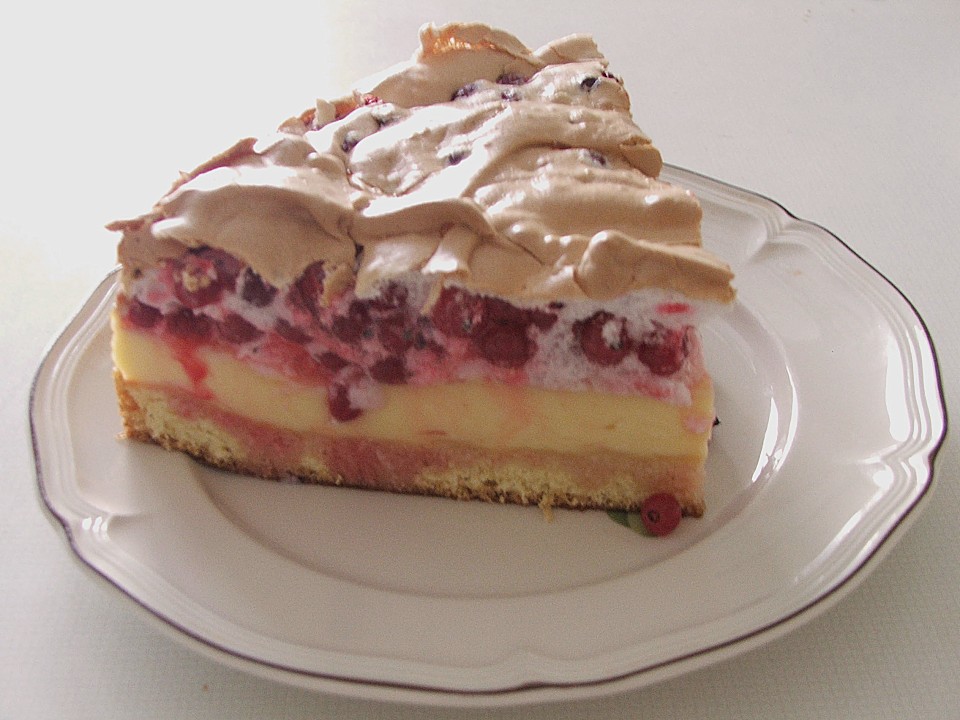 Johannisbeer-Pudding-Baiser Kuchen (Rezept mit Bild) | Chefkoch.de