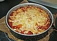 K&auml;sekuchen mit Mandelkruste und Kirschkonfit&uuml;re