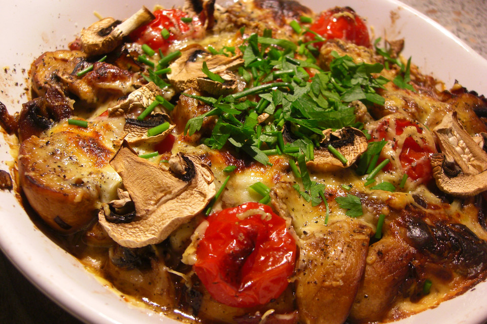 Champignons überbacken (Rezept mit Bild) von AngiG | Chefkoch.de