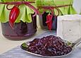 Chutney mit schwarzen Johannisbeeren und Birne