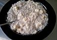 Porridge oder Haferbrei aus der Mikrowelle