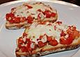 Bruschetta mit Mozzarella