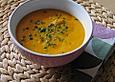K&uuml;rbiscremesuppe mit Curry