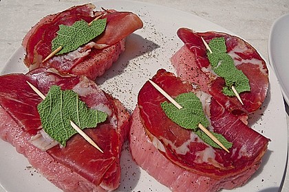 Chicas Kalbssteaks &agrave; la Saltimbocca vom Grill