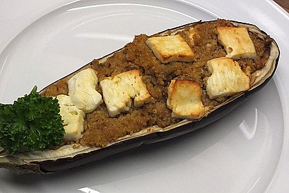 Auberginen gefüllt mit orientalischem Couscous 5