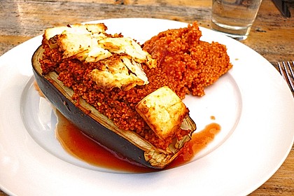 Auberginen gefüllt mit orientalischem Couscous 6