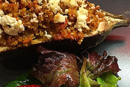 Auberginen gefüllt mit orientalischem Couscous 9