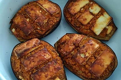 Auberginen gefüllt mit orientalischem Couscous 8