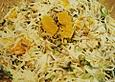 Sellerie-Orangensalat mit Mungobohnensprossen