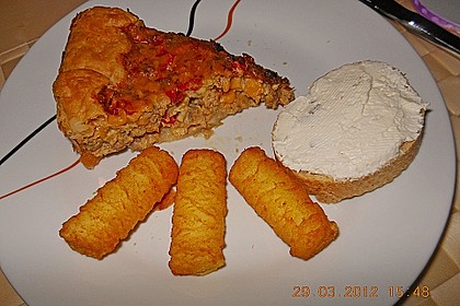 Hackfleischtorte mit Schmand 2