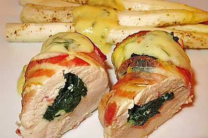 Gefüllte Bärlauch-Hähnchen-Rouladen 7