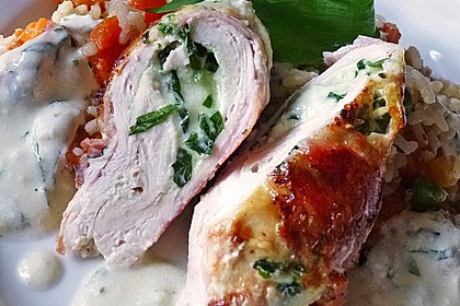 Gefüllte Bärlauch-Hähnchen-Rouladen 8