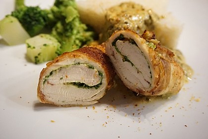 Gefüllte Bärlauch-Hähnchen-Rouladen 6