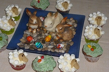 Cupcake-Schafe mit Marshmallow-Frosting 100