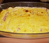 &Uuml;berbackene Schinken-Spargelr&ouml;llchen (Bild)